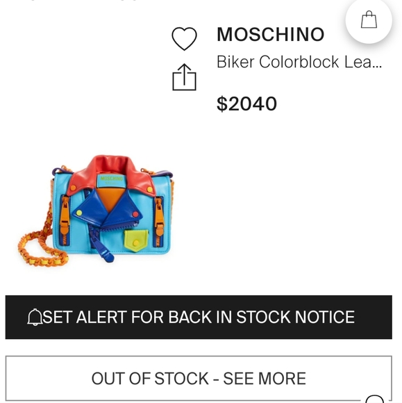 Moschino Handbag Runway Collection Limited Edition - Picture 15 of 16